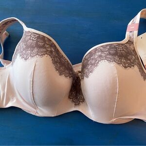 Lane Bryant Cacique Balconette Bra Pink 42B